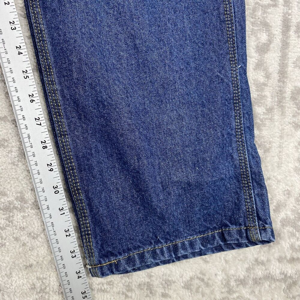 NEW RK Brand Carpenter Jeans Mens Medium Wash Denim Workwear Size 30x34 - Picture 2 of 5